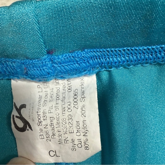 GK Gymnastic micro mini shorts - Size Child Large - Picture 3 of 3